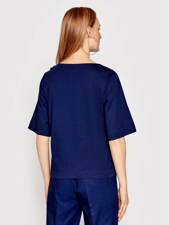 Sisley Γυναίκες T-shirts T-Shirt 3I1XL4161 Σκούρο μπλε Relaxed Fit 5 Sisley Γυναίκες T-shirts T-Shirt 3I1XL4161 Σκούρο μπλε Relaxed Fit - Image 3