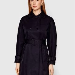 Sisley Γυναίκες Καπαρντίνες Καπαρτίνα 2EGVLN00G Μαύρο Regular Fit