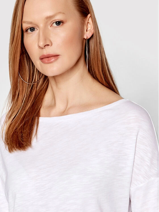 Sisley Γυναίκες Μπλουζάκια Μπλουζάκι 3TNHL12EE Λευκό Regular Fit 6 Sisley Γυναίκες Μπλουζάκια Μπλουζάκι 3TNHL12EE Λευκό Regular Fit - Image 4