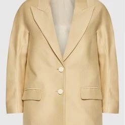 Sisley Γυναίκες Σακάκια & Μπλέιζερ Μπλέιζερ 266SLW006 Μπεζ Regular Fit -Sisley Εκπτώσεις unnamed file 914