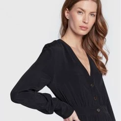 Sisley Γυναίκες Φορέματα σε Στυλ Πουκάμισο & Σεμιζιέ Φόρεμα πουκάμισο 4B5FLV01P Μαύρο Regular Fit -Sisley Εκπτώσεις unnamed file 924