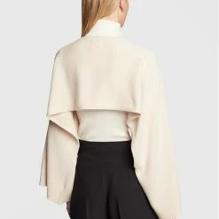 Sisley Γυναίκες Πουλόβερ Πόντσο 122HMU003 Μπεζ -Sisley Εκπτώσεις unnamed file 927