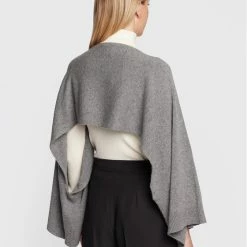 Sisley Γυναίκες Πουλόβερ Πόντσο 122HMU003 Γκρι -Sisley Εκπτώσεις unnamed file 932