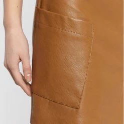 Sisley Γυναίκες Mini Φούστα από απομίμηση δέρματος 41DYL000N Καφέ Regular Fit -Sisley Εκπτώσεις unnamed file 944