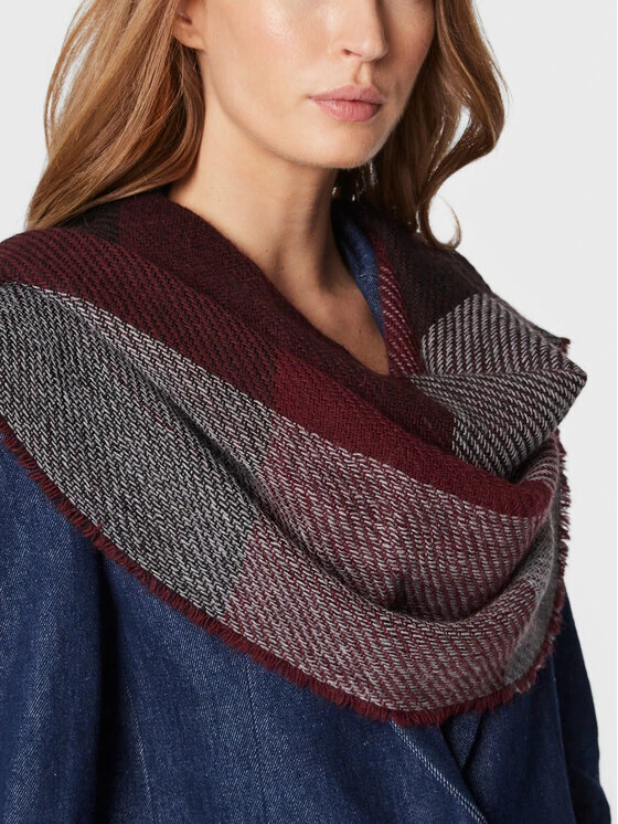 Sisley Γυναίκες Κασκόλ Πασμίνα 600RSU00B Μπορντό 4 Sisley Γυναίκες Κασκόλ Πασμίνα 600RSU00B Μπορντό - Image 2