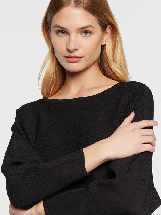 Sisley Γυναίκες Πλεκτά Φορέματα Φόρεμα υφασμάτινο 11APMV004 Μαύρο Regular Fit 6 Sisley Γυναίκες Πλεκτά Φορέματα Φόρεμα υφασμάτινο 11APMV004 Μαύρο Regular Fit - Image 4